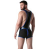 LEADER Body Singlet BRUT Noir-Bleu